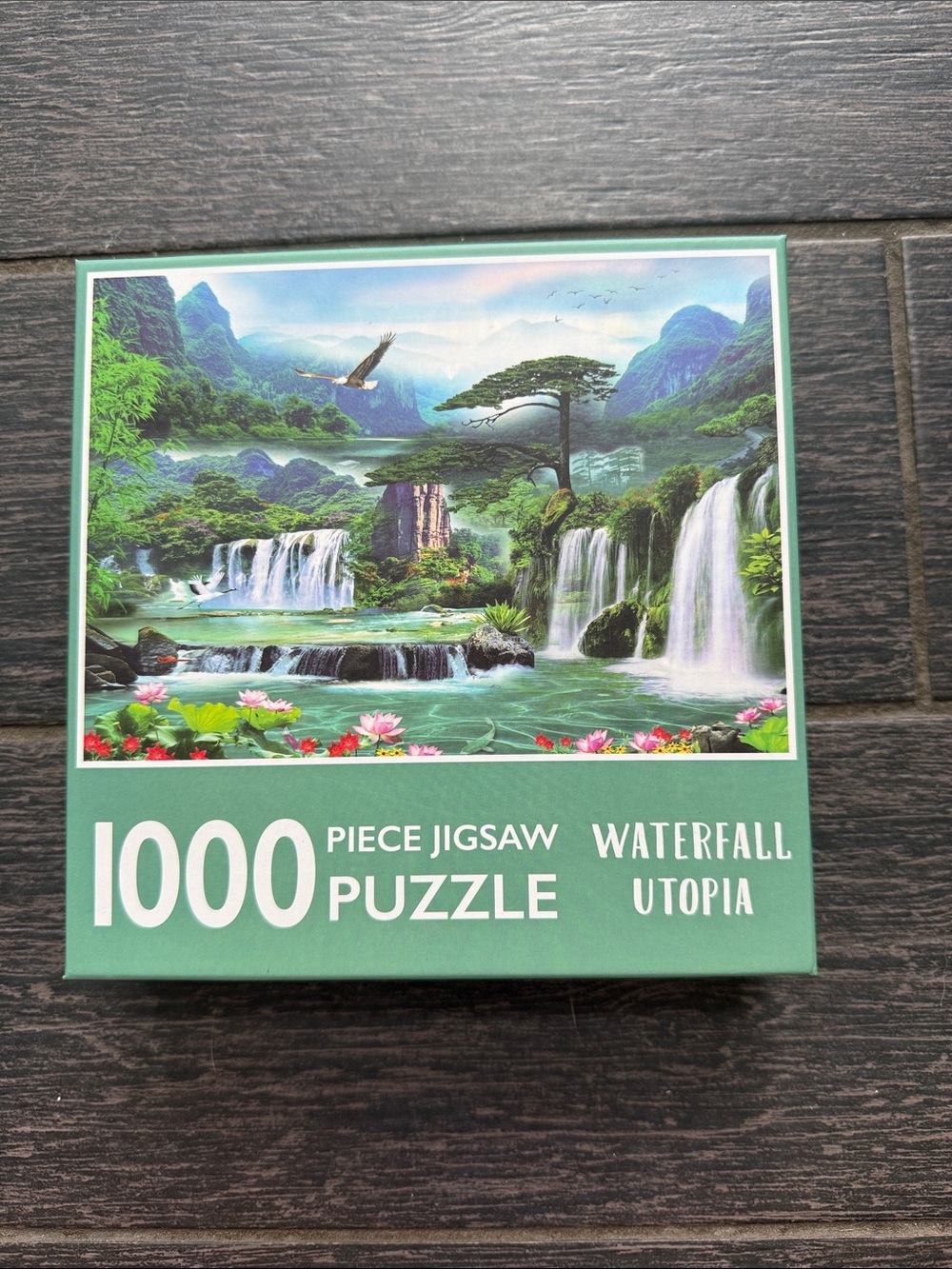 1000-Piece Waterfall Utopia Jigsaw Puzzle
